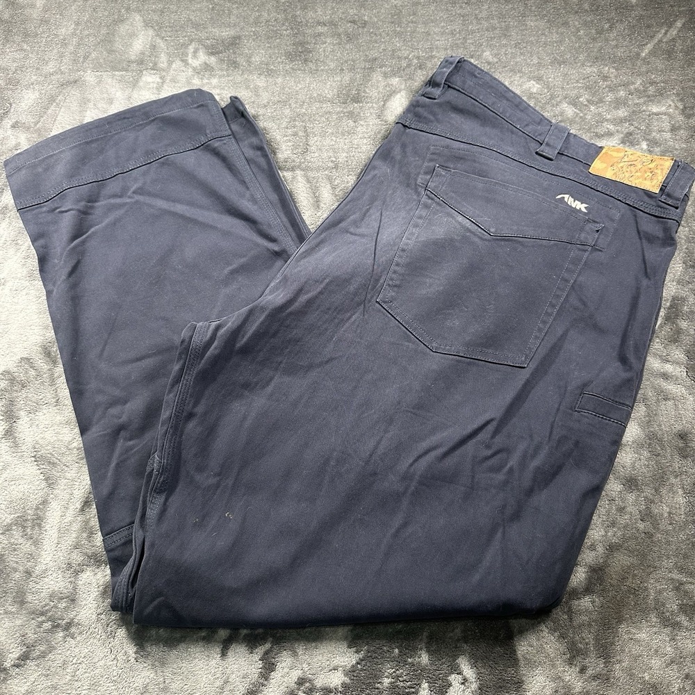 MOUNTAIN‎ KHAKIS  Mens 54x32 Classic Fit  Pants Blue Stretch Spandex